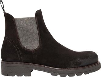 Nero Giardini Stivale Chelsea in Camoscio - - Shoes - Uomo - Marrone - 42 EU