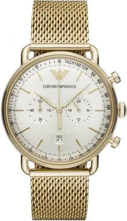 Emporio Armani Accessoires, Heren, Geel, ONE Size, Ar 11315 Horloge