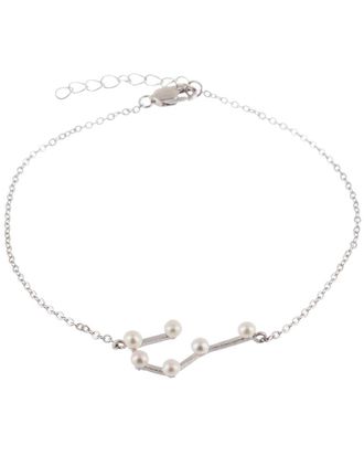 Splendid Pearls Silver 2-3Mm Zodiac Pearl Bracelet