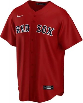 Nike Red Sox Baseball Jersey - Heren - Fitness - Rood - M - Fitness