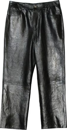 Soulland TOM Leather Pants - Trousers - Mujer - Negro - XL/2XL