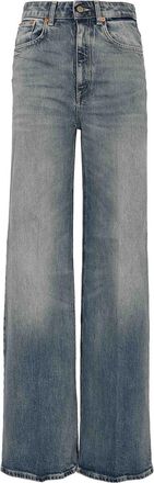 Dondup Beatrix Wide Leg Jeans In Denim