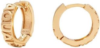 Made by Mary Zodiac Sign Hoop Earrings in Gold at Nordstrom