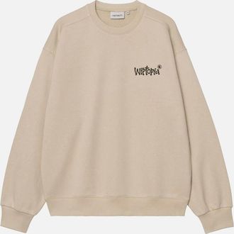 Carhartt Work in Progress Mens Carhartt WIP Wiptopia Sweatshirt Wall - Tan - Size: 42