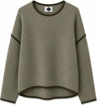 Stapf Nevana Wollpullover f&uuml;r Damen | oliv/grau