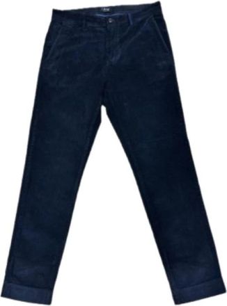 Harmont & Blaine D-Fit Velvet Broek - Heren - Slim Fit Jeans - Blauw - 3XL - Leer - Jeans
