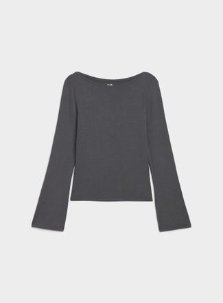 Twik Womens Flared sleeves boat-neck T-shirt