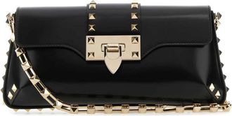 Valentino Garavani Rockstud Schoudertas - Dames - Schoudertassen - Zwart - ONE Size - Leer - Tassen