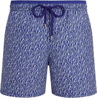 Vilebrequin Bicolor Zwemshorts Graphic Shells - Heren - Strandmode - Blauw - M - Badmode