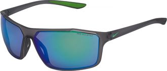 Nike Mens Rectangular Sport Sunglasses Windstorm M CW4672 - Grey - One Size