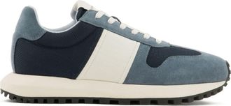 Emporio Armani colour-block low-top sneakers - men - Polyester - 10 - Blue