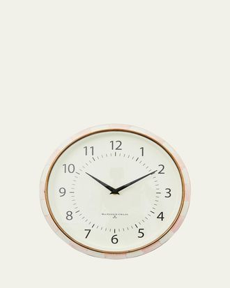 MacKenzie-Childs Rosy Check School Clock