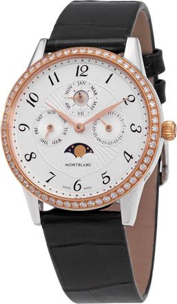 Montblanc Boheme Perpetual Automatic Diamond Silver Dial Ladies Watch 113830