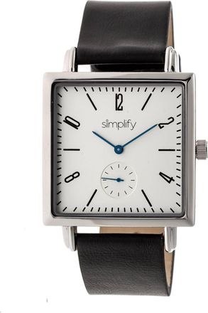 Simplify The 5000 Silver Dial Black Leather Watch SIM5001