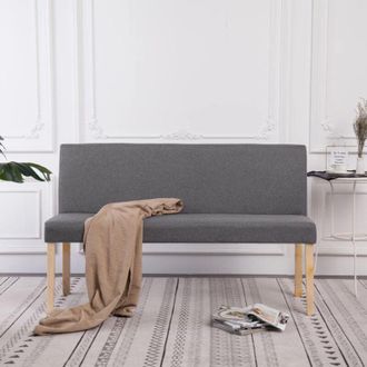 vidaXL Vidaxl - Panca 139,5 cm Grigio Chiaro in Poliestere