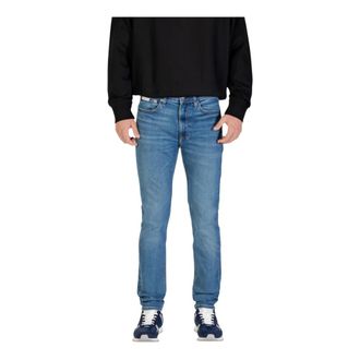 Calvin Klein Jeans Heren, Jeans, Blauw, Maat: W33 L32 Katoen