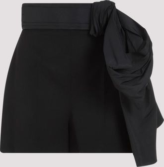 Alexander McQueen Black Cupro Shorts