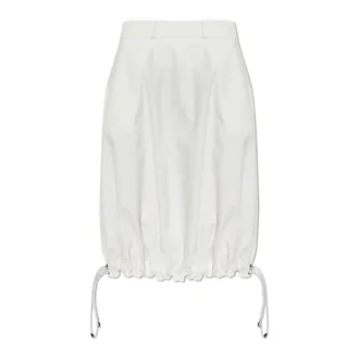 Coperni Midi Skirts, female, White, Size: XS Technical Tailored Balloon Skirt