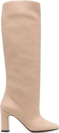 Kiton Elegante Bruin Hertenleren Lange Laarzen - Dames - Hoge Laarzen - Bruin - 36 EU - Leer - Schoenen
