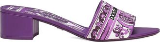Dolce & Gabbana Mules With Majolica Embroidery