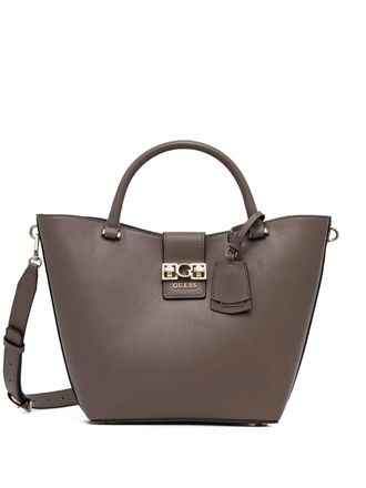 Guess Co Jane logo-detail tote bag - Grey