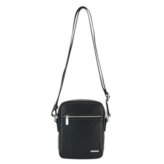 Pourchet Tassen, Heren, Zwart, ONE Size, Leer, Chris Crossbody Bag