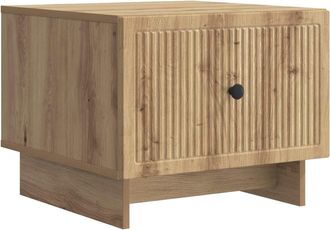 vidaXL Mesa De Caf&eacute; Roble Artisan 49 X 50 X 40 Cm Madera De Ingenier&iacute;a Vidaxl