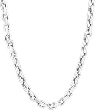 Pompeii3 Mens Square Link 14k Gold (70gram) or Platinum (131gram) 6.5mm Link Chain Necklace 20