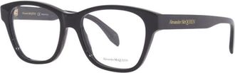 Alexander McQueen Mens Black Square Eyeglass Frames AM0306O 001