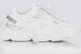 Plein Sport Sneakers Runner Beast X-01 in pelle e mesh con chiusura a coulisse