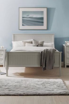 Julian Bowen Maine Bed in Grey | Size: Double