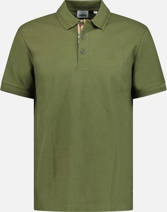 Burberry Mens Burberry Eddie Polo-Shirt Olive - Green - Size: 42