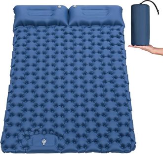 OEM Colchoneta Autoinflable Para 2 Personas, Colchoneta Doble Para Acampar, Colchoneta Inflable Ultraligera, Colchoneta Con Almohada Y Bomba De Pie, Para 