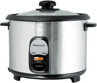 Brentwood 5 Cup Rice Cooker/Non-Stick with Steamer