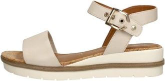 Tamaris Sandalen Plat - Dames - Sleehakken - Beige - 40 EU - Schoenen