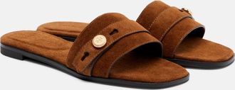 Tory Burch Romy suede slides