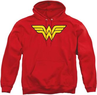 Gildan DC Comics Wonder Woman Logo Adult Pull Over Hoodie / Hooded Sweatshirt