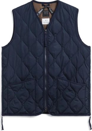 TAION Militaire donsvest met V-hals - Heren - Bodywarmers - Blauw - XL - Jassen