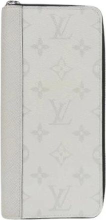 Louis Vuitton Pre-owned Wallets, male, White, Size: ONE SIZE Pre-owned Zippy Wallet Vertical Long Wallet