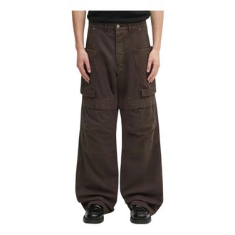 Rick Owens Stefan Cargobroek - Heren - Broeken - Bruin - Maat: W31 Katoen