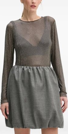 Sams&oslash;e & Sams&oslash;e embellished long-sleeved top - Grey