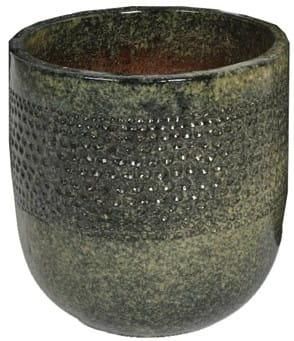 OEM Maceta De Terracota Verde Kaemingk &Oslash;40