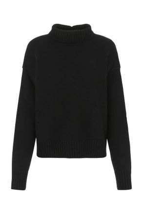 Jil Sander Black Cashmere Blend Oversize Sweater