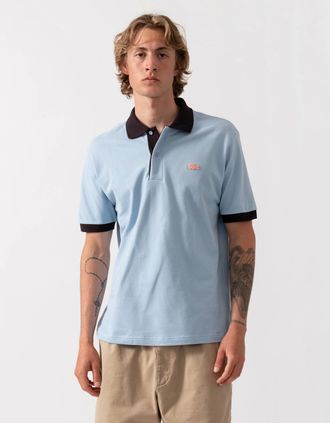 Lacoste Mens Lacoste Classic Fit Short Sleeve Mens Piqu&eacute; Polo - Chambray/Buffalo 4I3 - Blue - Size: 42