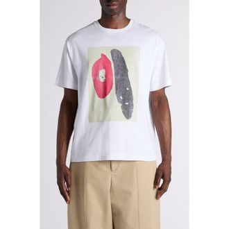 Bottega Veneta Cotton Jersey Graphic T-Shirt in White at Nordstrom, Size X-Large