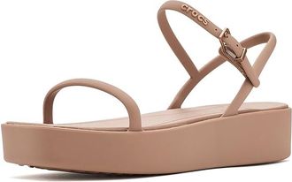 Crocs Miami Y-strap Platform Sandals Womens Dress Sandals Milk Chocolate : 10 M, Synthetic