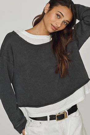 Pilcro Layered Twofer Pullover