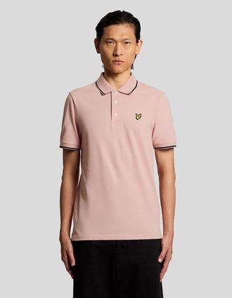 Lyle & Scott Lyle And Scott Mens Tipped Polo Shirt - Pink - Size: 38