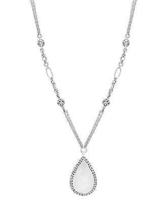 Lois Hill Silver Pendant Necklace
