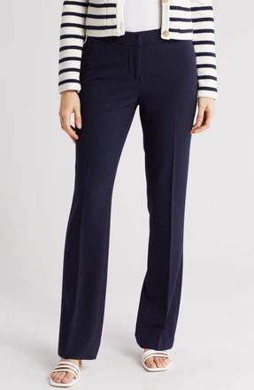 Amanda + Chelsea Ari Slim Straight Leg Pants in Navy at Nordstrom, Size 4